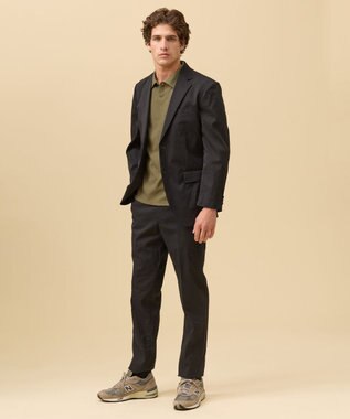 J.PRESS MEN ジャケットインの最適解【接触冷感 / 吸水速乾】【J.PRESS PREMIUM JERSEY】スキッパー ポロシャツ カーキ系