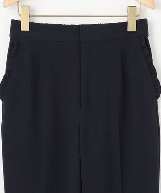 組曲 【KUMIKYOKU NAVY】コンフォータブルドレープフリル テーパードパンツ ネイビー系