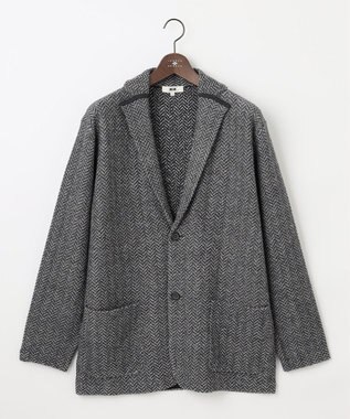 JOSEPH ABBOUD 【キングサイズ・軽量/イージーケア】 KARL KARL×モール使用　軽量ニットジャケット グレー系