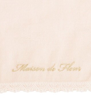 Maison de FLEUR アンダーレースタオルハンカチ Pink