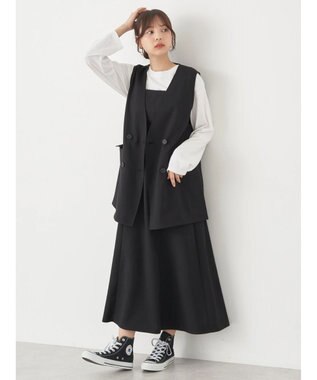 earth music&ecology ノーカラージレ Black