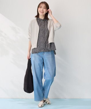 ANY L 【接触冷感/UVカット/抗菌防臭/手洗い可/アンチピリング】ファンクションカーディガン ライトグレー