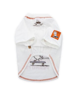 PET PARADISE スヌーピー スケボー Tシャツ 中型犬 大型犬 ホワイト