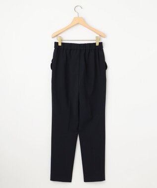 組曲 【KUMIKYOKU NAVY】コンフォータブルドレープフリル テーパードパンツ ネイビー系