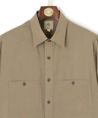J.PRESS MEN 濡れを寄せ付けずアクティブな着心地【撥水 / ウォッシャブル】デューエイトレギュラーカラーシャツ ベージュ系