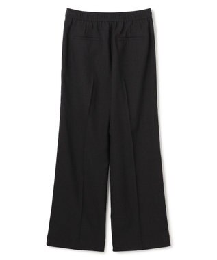 UNFILO 【セットアップ着用可/ウエストゴム】TENNEN TOUCH セミフレア パンツ ブラック