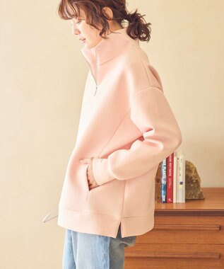 AMERICAN HOLIC ハーフＺＩＰポンチプルオーバー Pink