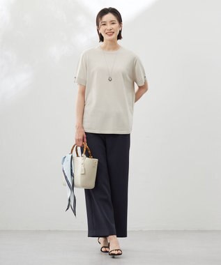 J.PRESS LADIES 【リバーシブル】エポ ネックレス ネイビー系