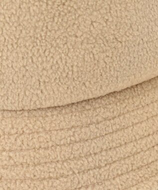 J.PRESS YORK STREET 【UNISEX】フリースロゴバケットハット ベージュ系