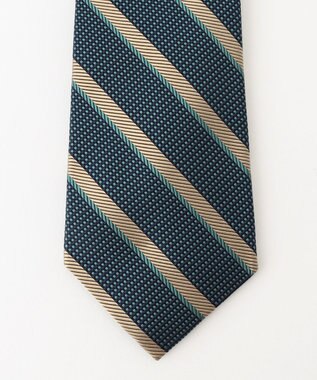 J.PRESS MEN 【STRUCTURE MIX COLLECTION】ストラクチャーミックス ネクタイ ピーコックグリーン系2