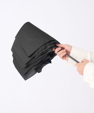 MOONBAT 【3秒でたためる傘/耐風】urawaza 無双(ウラワザ ムソウ)  折りたたみ傘 無地  58cm ブラック