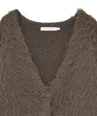 AMERICAN HOLIC カールシャギーカーディガン Brown
