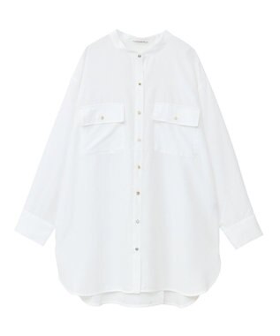 Green Parks ・ＥＬＥＮＣＡＲＥ　ＤＵＥ　イロイロ釦シャツチュニック Off White