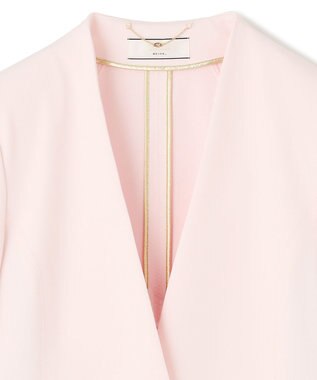 BEIGE， 【L-size】LUIZA / ノーカラージャケット Cherry Pink