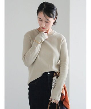 Te chichi チャーム付きワッフルニットプルオーバー