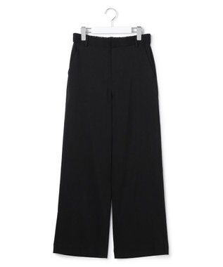 23区 【CanCam・CLASSY.掲載】リネンレーヨンストレッチ ワイドパンツ ブラック系