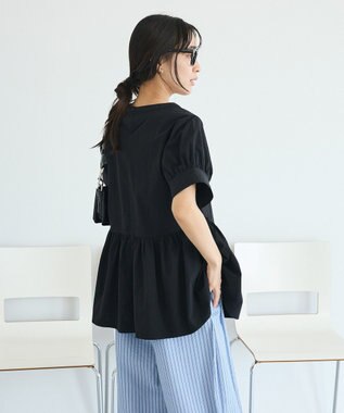 CRAFT STANDARD BOUTIQUE ペプラムチュニック Black