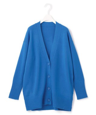 ICB 【洗える】 ソフトカシミヤミックス カーディガン サファイア系