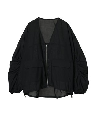 AMERICAN HOLIC イージーケア＋接触冷感　シアーブルゾン Black