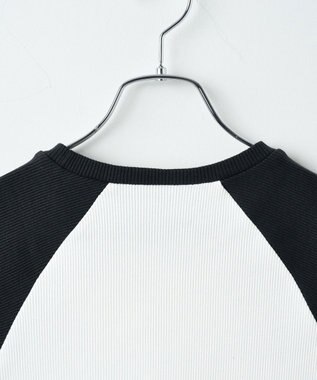 WEGO ラインストーンラグランちびT ホワイトその他