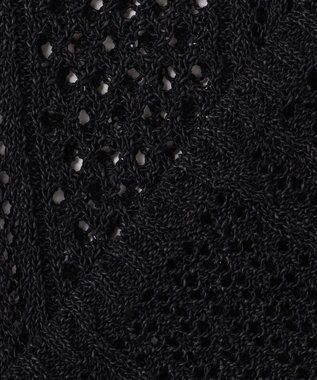 BEIGE， ATACAM / パターンメッシュ ハーフニット Black