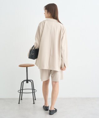 earth music&ecology タックハーフパンツ Beige