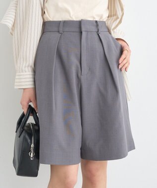 earth music&ecology タックハーフパンツ Gray