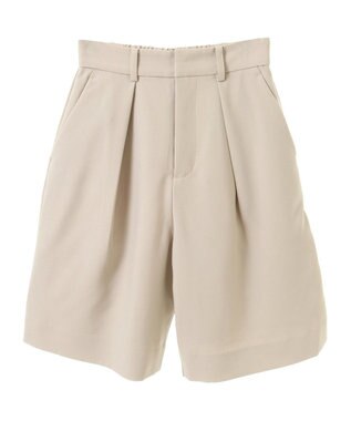 earth music&ecology タックハーフパンツ Beige