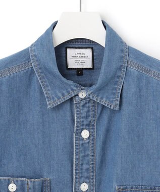 J.PRESS YORK STREET 【UNISEX】デニムシャツ スカイブルー系