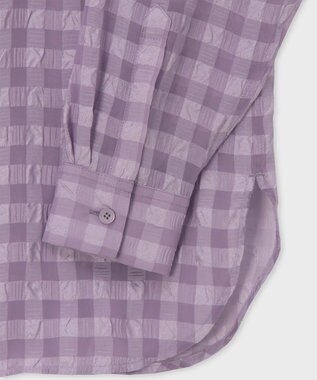 Paul Smith シアサッカー チェック シャツ ラベンダー