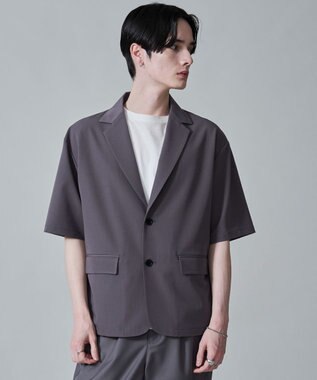 WEGO TRシングルテーラードジャケット（SS） ダークグレー