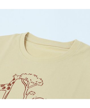 Mother garden しろたん Tシャツ 半袖  《KANAWAN柄》 ベージュ色　S/M/L/XL レディース メンズ ユニセックス 男女兼用  かわいい キャラクター 半袖Ｔシャツ マザーガーデン   父の日 父の日ギフト ベージュ