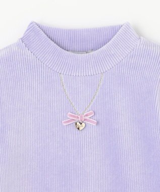 ANY KIDS ハイネック長袖カットソー ラベンダー