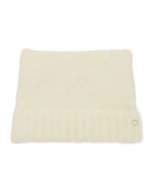 MOONBAT PAUL&JOE ACCESSOIRES(ポール&ジョー)ネコミミ シャギー ニット帽 ホワイト