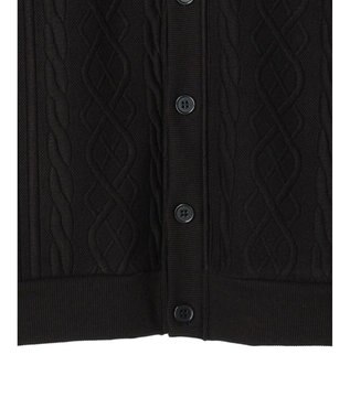 CRAFT STANDARD BOUTIQUE ケーブル柄カットカーディガン1 Black