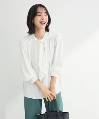 Green Parks ２ｗａｙボウタイブラウス Off White