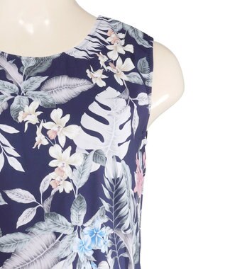 San-ai Resort（三愛水着楽園） 【水陸両用】　プリントカップ付きトップス　M・L　【Reir（レイール）】 ネイビー