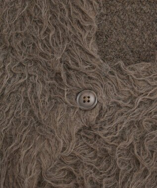 AMERICAN HOLIC カールシャギーカーディガン Brown