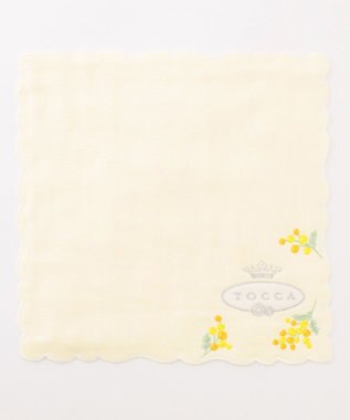 TOCCA AIRY YELLOW PEARL HANDKERCHIEF ハンカチ イエロー系