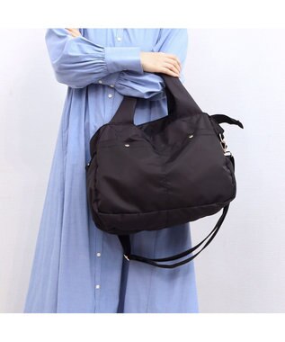 UNBILLION カシュカシュ cachecache / ナイロンタウン2wayボストンバッグ ブラック