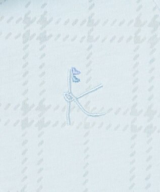 組曲 KIDS 【150-160㎝】【UVケア】オパールチェック パーカー サックスブルー系