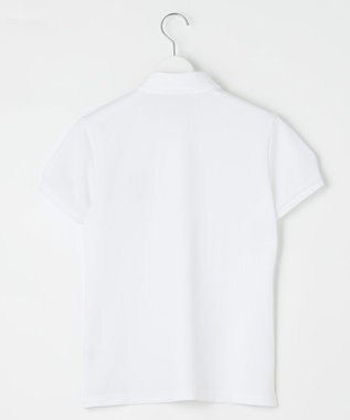 23区GOLF 【WOMEN】【UVケア】ストレッチタックジャガード 半袖シャツ 通気性に優れて涼やか！ ホワイト系