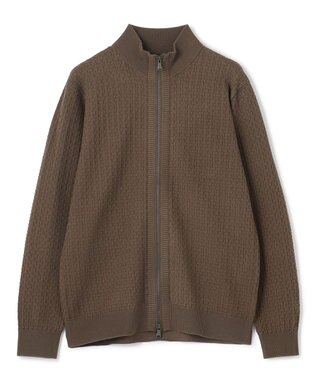 JOSEPH HOMME 【イージーケア】 ヴィスコースリンクス　ジップアップカーディガン キャメル系