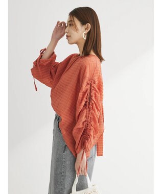 Green Parks ・ＥＬＥＮＣＡＲＥ　ＤＵＥ　バックリボンブラウス Orange