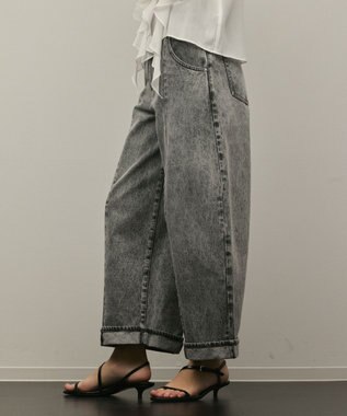 GRACE CONTINENTAL クロップトバレルパンツ ブラック