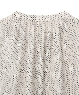 YECCA VECCA シアードット柄ブラウス Off White