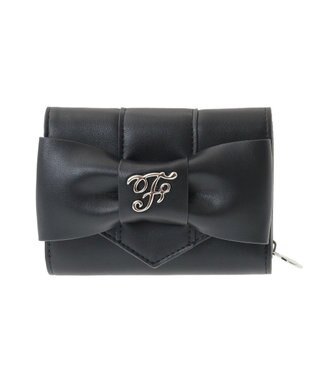 Maison de FLEUR ベルトリボンミニウォレット Black