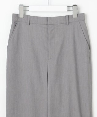 J.PRESS LADIES L SOFTシャンブレー テーパード パンツ ライトグレー系