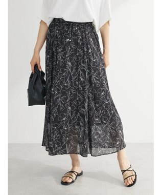 Green Parks サラフレギャザースカートII Flower