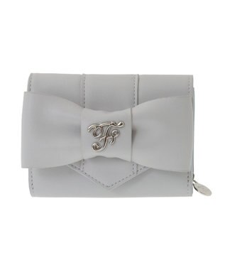 Maison de FLEUR ベルトリボンミニウォレット Sax